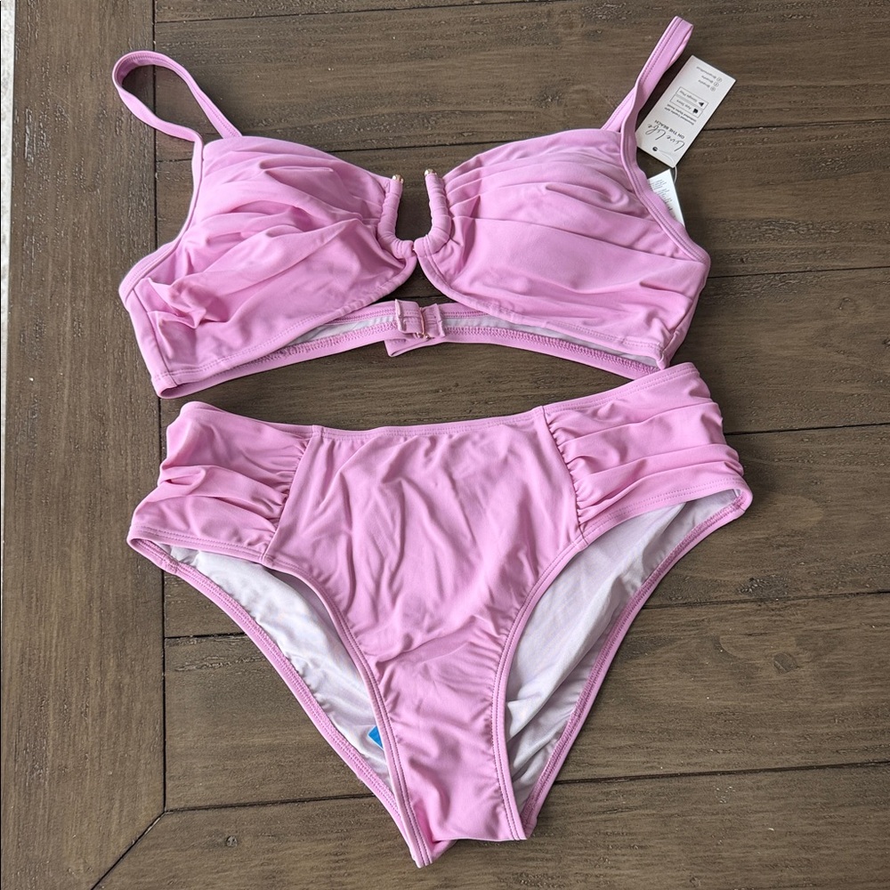 Cupshe Pink Bikini Set
